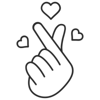 picto coeur avec la main